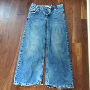 Zara girls wide leg jeans